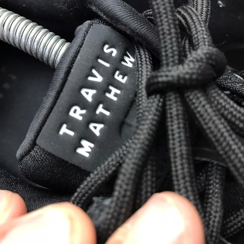 Travis Mathew The Daily 2.0 Woven Sneakers Mens 13 Black Low Top Golf Shoes